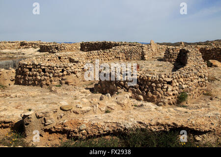 Los Millares preistorico insediamento Calcolitico sito archeologico, Almeria, Spagna Foto Stock