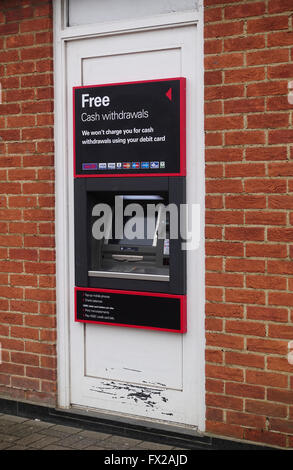 High Street Cash dispenser -1 Foto Stock