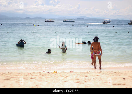 New Scenic 5 posti di Manukan Islan, Sabah Bornoe, Malaysia Foto Stock