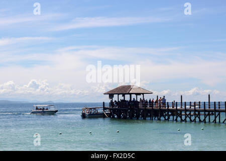 New Scenic 5 posti di Manukan Islan, Sabah Bornoe, Malaysia Foto Stock