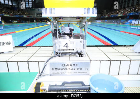 Tokyo, Giappone. Decimo Apr, 2016. Vista generale Nuoto : Giappone campionato di nuoto (Giappone nuotare 2016) a Tatsumi International centro nuoto a Tokyo in Giappone . © Giovanni Osada AFLO/sport/Alamy Live News Foto Stock