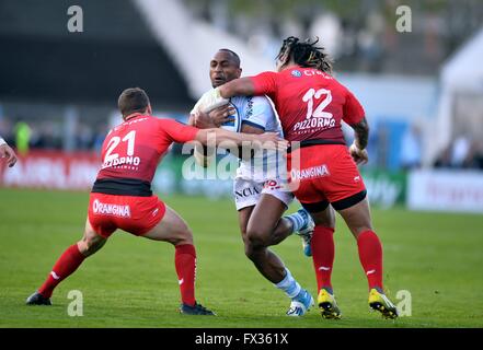 Parigi, Francia. Decimo Apr, 2016. Campionesse Europee Rugby Quarterfinal. Racing Metro 92 versus Rc Toulon. Joe Rokocoko (rac) Credito: Azione Sport Plus/Alamy Live News Foto Stock