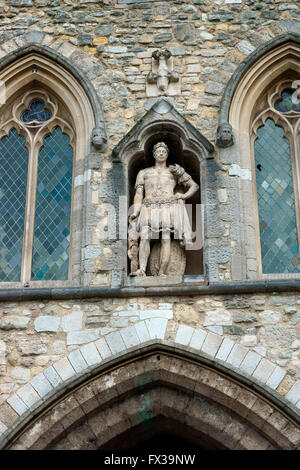 BARGATE GEORGE terza statua in abito romano. Foto Stock