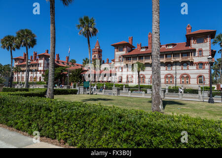 Sant'Agostino, Florida, Stati Uniti d'America. Flagler College, Ponce de Leon Hotel, costruito 1888. Foto Stock