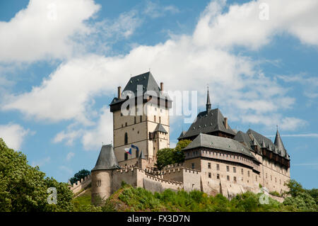 Il castello di Karlstejn - Repubblica Ceca Foto Stock