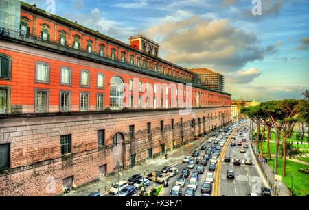 Vista del Palazzo Reale a Napoli Foto Stock