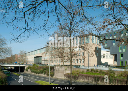 Köln, Sülz, Universitätsstrasse, Universität Hautgebäude und Studierenden Service Centre (CSD) Foto Stock