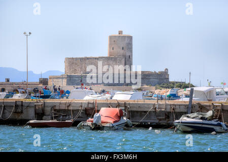 Castello della Colombaia, Trapani, Sicilia, Italia Foto Stock