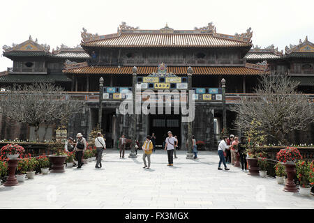 Cittadella, un patrimonio di cultura con Hoang Thanh (Città Imperiale),Tu Cam Thanh (Forbidden City), dai noi, tonalità, vietNam Foto Stock