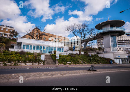 Fisherman Wharf Restaurant a Southend on Sea seafront Foto Stock