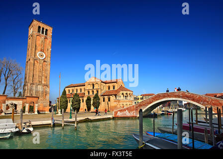 La chiesa dei Santi Maria e Donato (Chiesa dei Santi Maria e Donato), l'isola di Murano, Venezia, Veneto, Italia Foto Stock