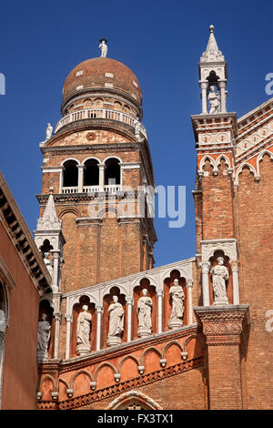 La chiesa della Madonna dell'Orto, al Sestiere ("Distretto") di Cannaregio, Venezia, Veneto, Italia Foto Stock