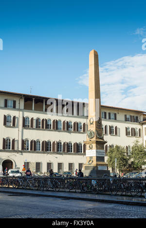 Piazza dell'Unita d'Italia square, il Grand Hotel Baglioni di Firenze, Toscana, Italia, Europa Foto Stock