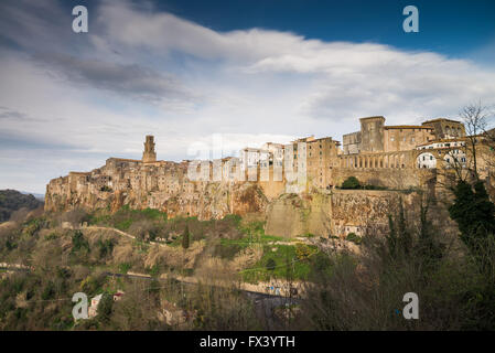 Pitigliano, Maremma, Provincia di Grosseto, Toscana, Italia Foto Stock