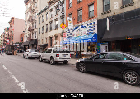 Economia dolce candy shop, Rivington Street Lower East Side di Manhattan, New York City, Stati Uniti d'America. Foto Stock