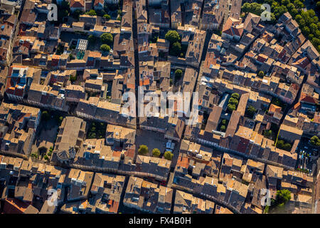 Vista aerea, centro di Montelimar, centro, Montelimar, Francia, Rhône-Alpes, in Francia, in Europa, vista aerea, uccelli-eyes view, antenna Foto Stock