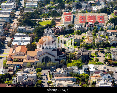 Antenna, Chiesa Congregazione Emanu-El Lake Street, San Francisco Bay Area di San Francisco, Stati Uniti d'America, California, Foto Stock