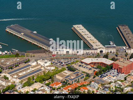 Antenna, San Francisco, Pier, San Francisco Bay Area, Vista, San Francisco Bay Area, Stati Uniti d'America, CALIFORNIA, STATI UNITI D'AMERICA, Foto Stock