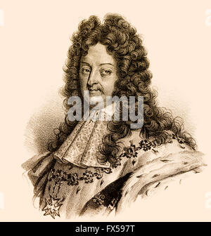 Luigi XIV, 1638-1715, Luigi il Grande Re Sole, Luigi XIV Re di Francia Foto Stock