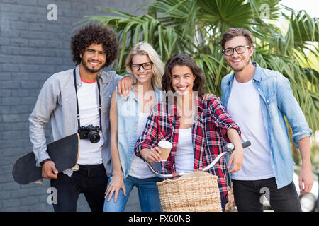 Ritratto di felice amici Foto Stock