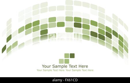 Sfondo a scacchi con lo spazio di testo. Equilibrio ideale di colori in tonalità verde. Adatto per la creazione di business e tecnologici e di altri modelli. Illustrazione Vettoriale. Illustrazione Vettoriale