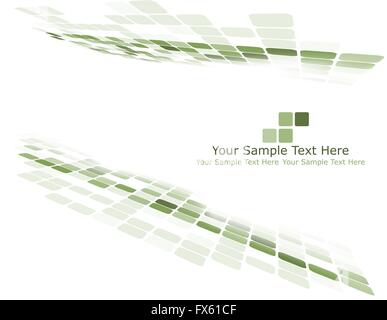 Sfondo a scacchi con lo spazio di testo. Equilibrio ideale di colori in tonalità verde. Adatto per la creazione di business e tecnologici e di altri modelli. Illustrazione Vettoriale. Illustrazione Vettoriale