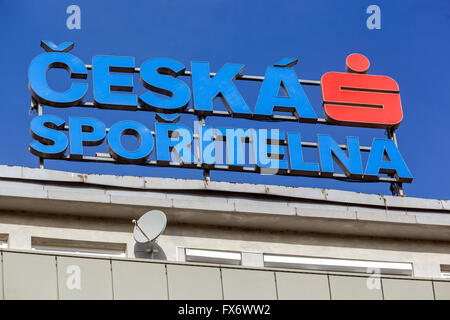 Segnale Ceska Sporitelna, Gruppo Erste Bank, Repubblica Ceca Di Praga Foto Stock