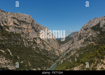 Vista del Verdon, La Palud-sur-Verdon, Provence-Alpes-Côte d'Azur, in Francia Foto Stock