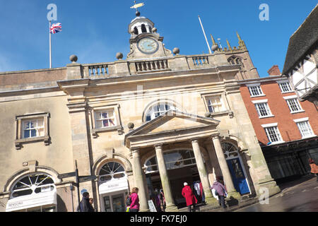 Ludlow Shropshire di epoca georgiana Buttercross edificio nel centro della città Foto Stock