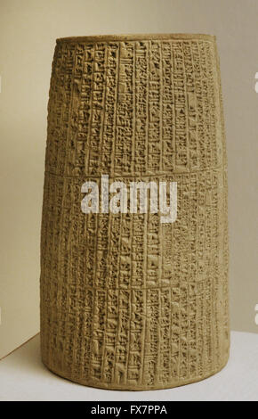 Mesopotamia. Neo-Babylonian Impero. Cono di argilla con una iscrizione di Nabucodonosor II (630-562 a.C.). Lo stato Museo Hermitage. San Pietroburgo. La Russia. Foto Stock