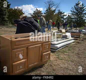 Fango Amish Vendita, terrà ogni primavera in Lancaster, PA. La raccolta di fondi per gli enti locali dei vigili del fuoco, Lancaster, PA. fire company. Foto Stock