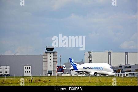 Airbus A300-600ST piano Beluga Saint-Nazaire Loire-Atlantique Francia Foto Stock