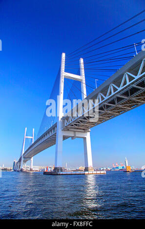 Yokohama Bay Bridge Giappone Foto Stock