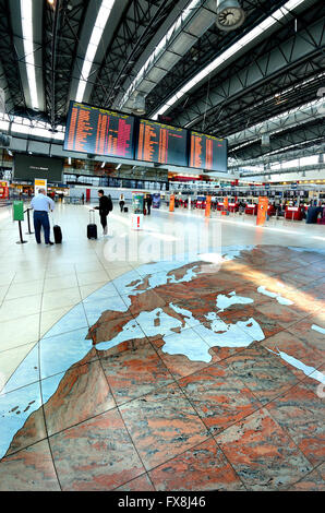 Praga, Repubblica Ceca. Vaclav Havel Aeroporto internazionale,terminale 2. Foto Stock