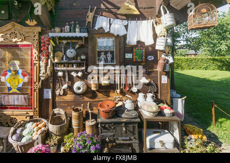 Colonia russa Alexandrowka , blocco House, Alexandrowka House 1, Potsdam, Brandeburgo, Germania Est Foto Stock