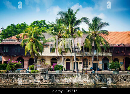 Architettura coloniale olandese edifici nella città vecchia di jakarta in Indonesia Foto Stock