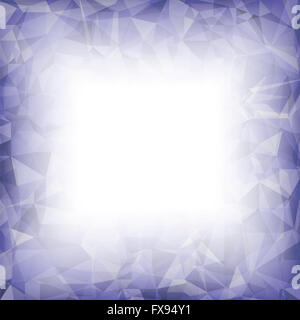 Blu sfondo poligonale. Foto Stock