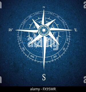 Compass cartello stradale Illustrazione Vettoriale