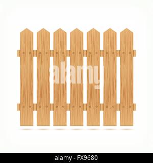 Staccionata in legno piastrella Illustrazione Vettoriale