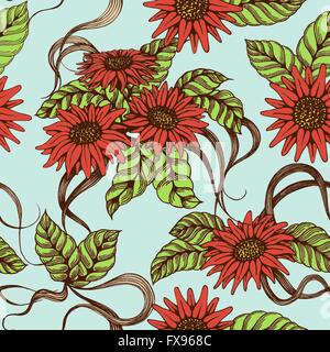 Dolce romantico pattren senza giunture Illustrazione Vettoriale