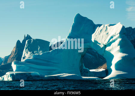 Iceberg - Scoresby Sound - Groenlandia Foto Stock