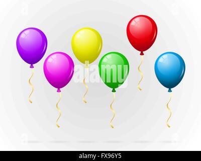 Palloncini colorati pack Illustrazione Vettoriale