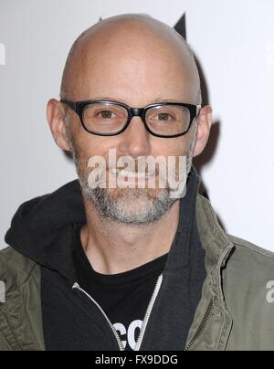Los Angeles, CA, Stati Uniti d'America. Xii Apr, 2016. Moby presso gli arrivi per i diari ADDERALL Screening, Arclight Hollywood, Los Angeles, CA 12 aprile 2016. Credito: David Longendyke/Everett raccolta/Alamy Live News Foto Stock