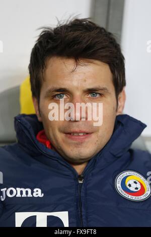 Alexandru Matel (ROU), 27 marzo 2016 - Calcio : internazionale amichevole tra la Romania 0-0 la Spagna a Cluj Arena in Cluj-Napoca, Romania. (Foto di Mutsu Kawamori/AFLO) [3604] Foto Stock