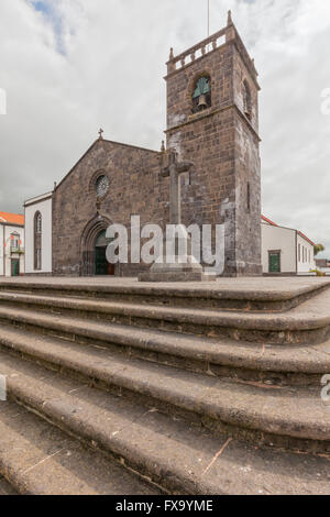 Chiesa di Sao Miguel Arcanjo a Vila Franca do Campo, Sao Miguel, Regione autonoma delle Azzorre Foto Stock
