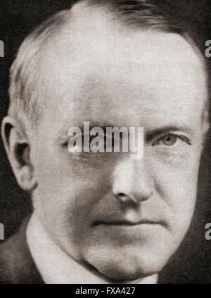 John Calvin Coolidge Jr,1872 - 1933. Trentesimo Presidente degli Stati Uniti d'America. Foto Stock