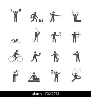 Icone Sport Illustrazione Vettoriale