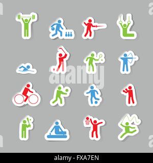 Icone Sport Illustrazione Vettoriale