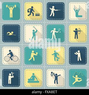 Icone Sport Illustrazione Vettoriale