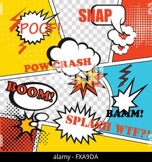 La Pop art background Illustrazione Vettoriale